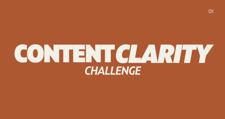Content Clarity Challenge