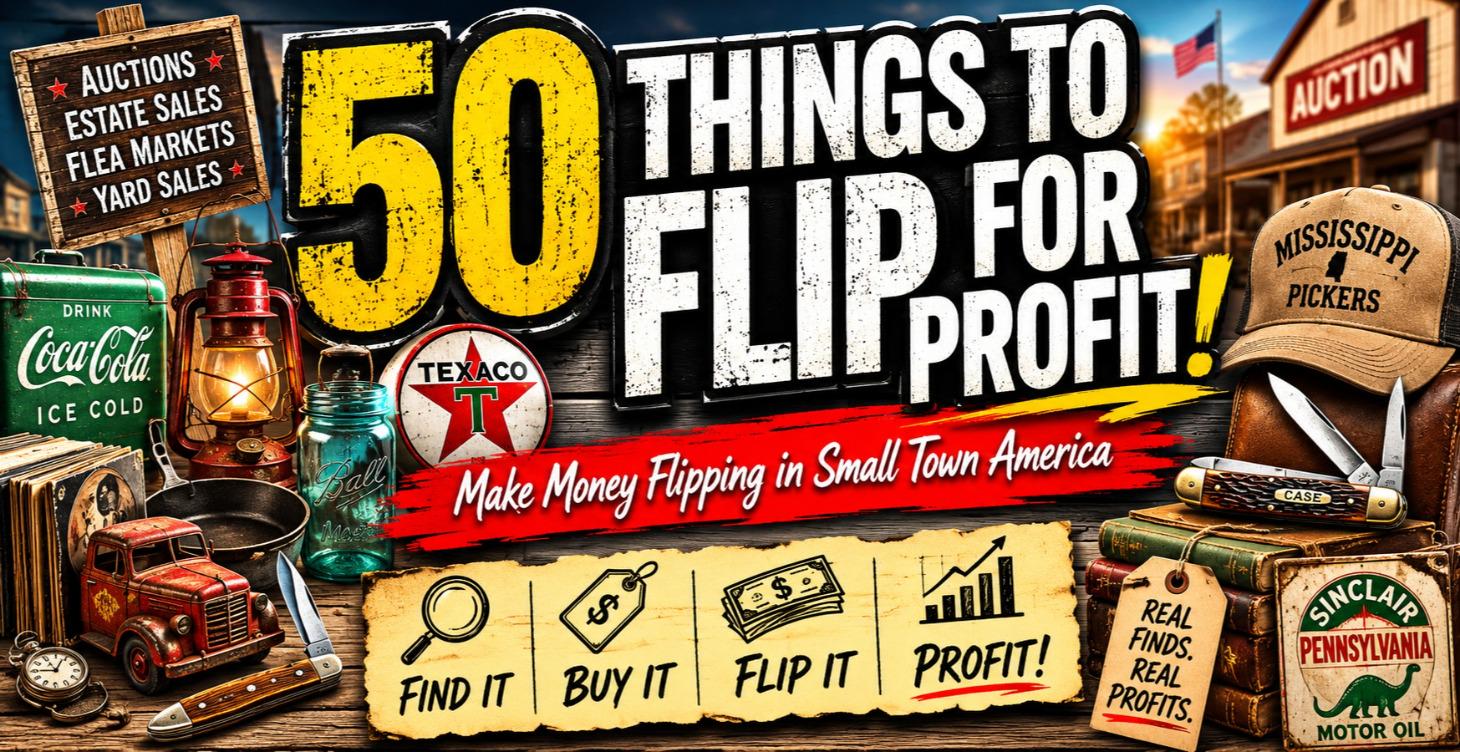50 Things to Flip for Profit in Small Town America