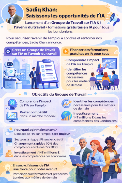Londres accélère sur l’IA : compétences, emplois et avenir du travail
