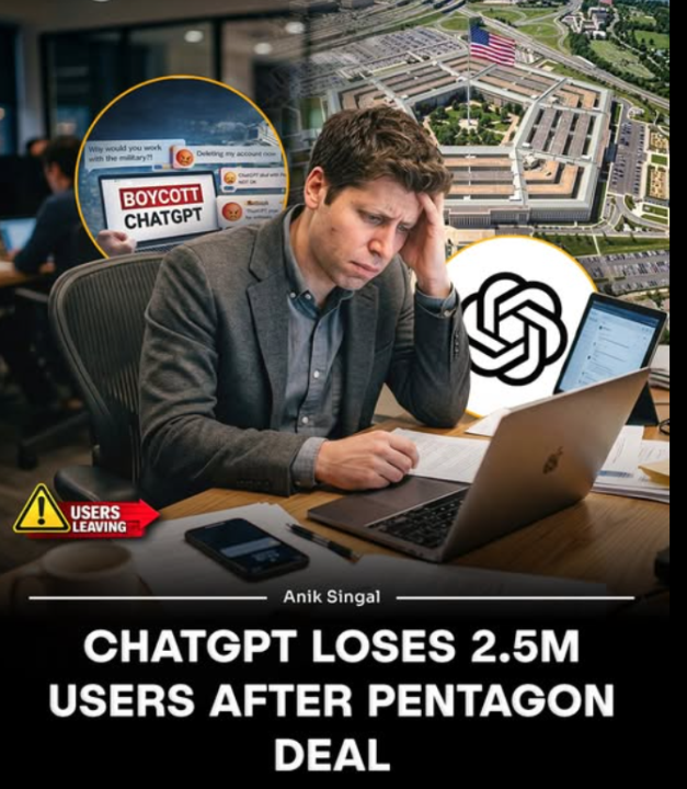 ChatGPT a perdu 2,5 millions d'utilisateurs en un seul week-end après le Pentagone 