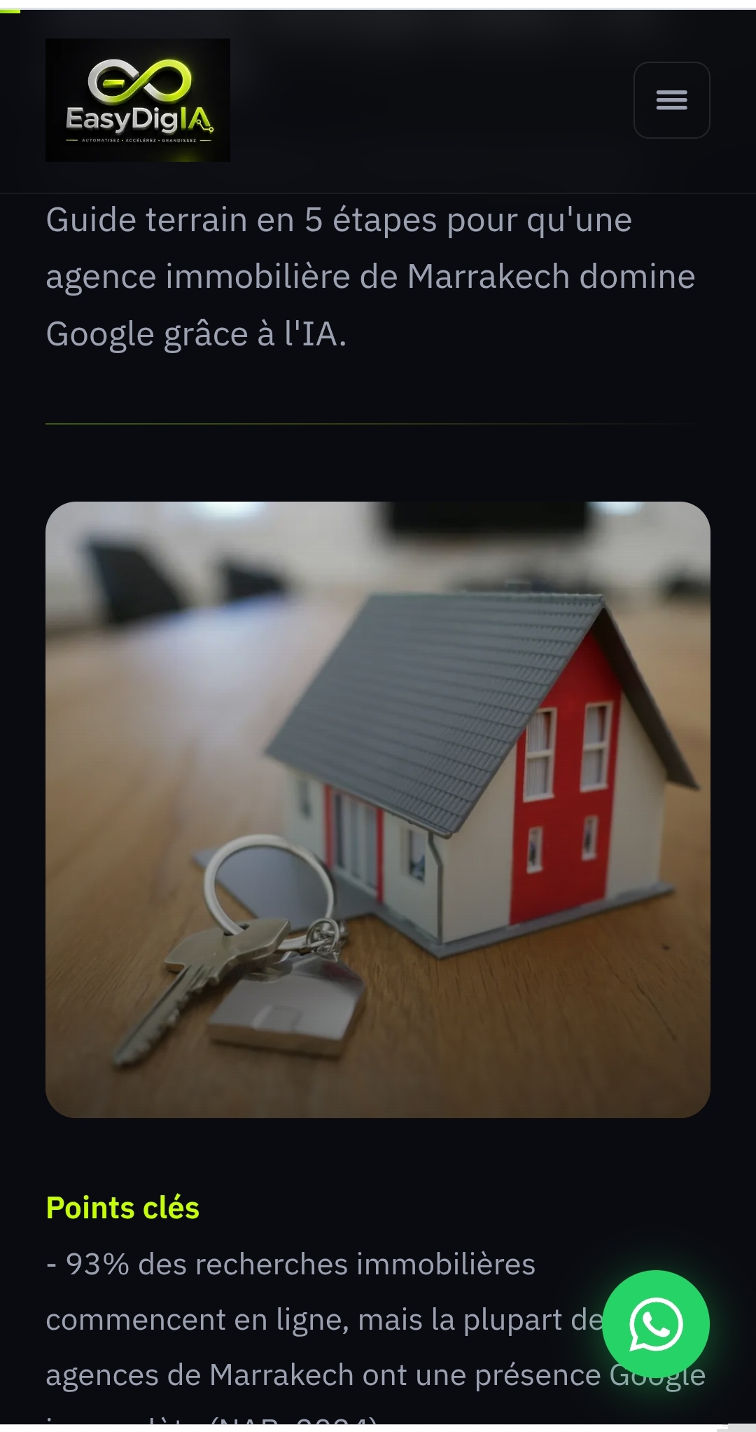 Immobilier à Marrakech : dominer Google avec l'IA en 2026 .