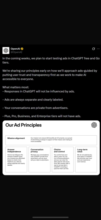 ChatGPT Ads الإشهار 😅😅