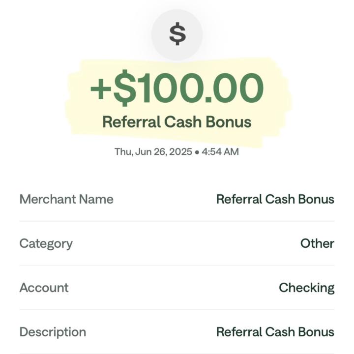 $100 with Chime 🎉