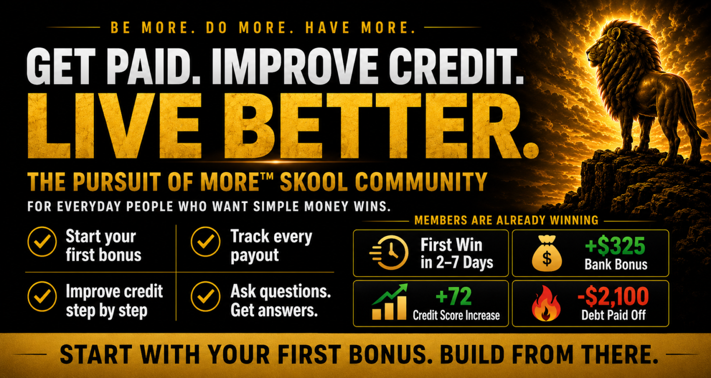 ThePursuitOfMore.com™ Skool