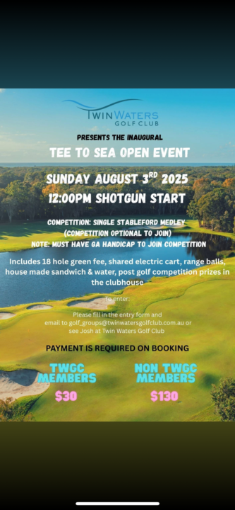 Tee to sea open event