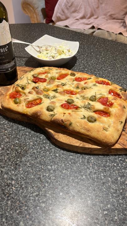Morning. You mentioned you like the smell of fresh bread. I make sourdough every week. This week it was focaccia. No smellyvision so imagination needed for the smell 