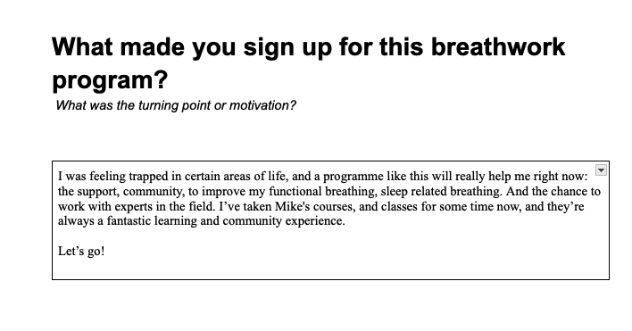 My reason for Joining!