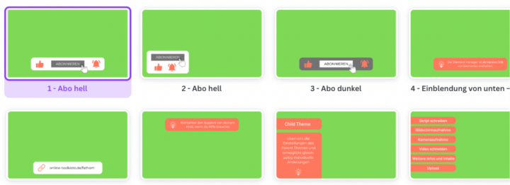 Animierte Videoeinblendungen bei Canva