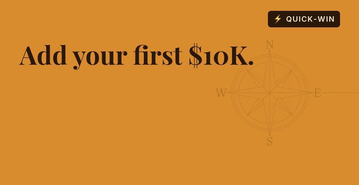 The First $10K Added