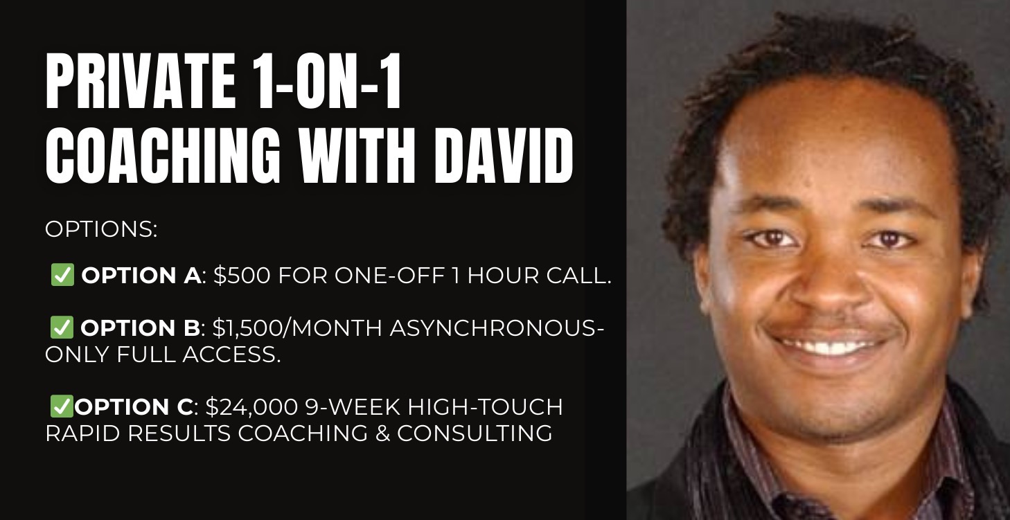 Private 1-on-1 Coaching with David