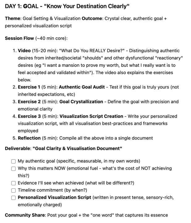 4-Day Challenge Framework Ready