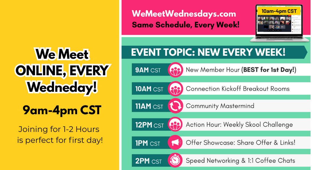 WeMeetWednesdays.com ☕️🔥💪❤️