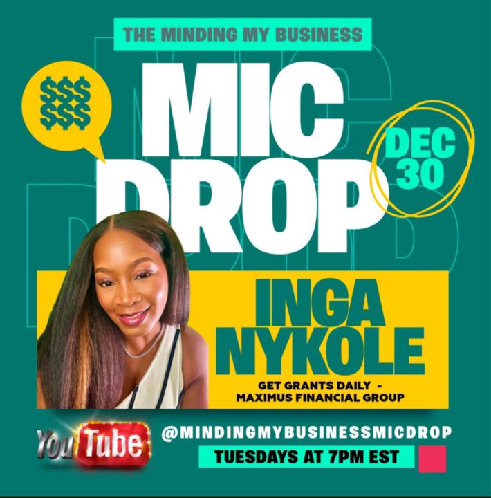 The Minding My Business Mic Drop Podcast New Live Episode Alert