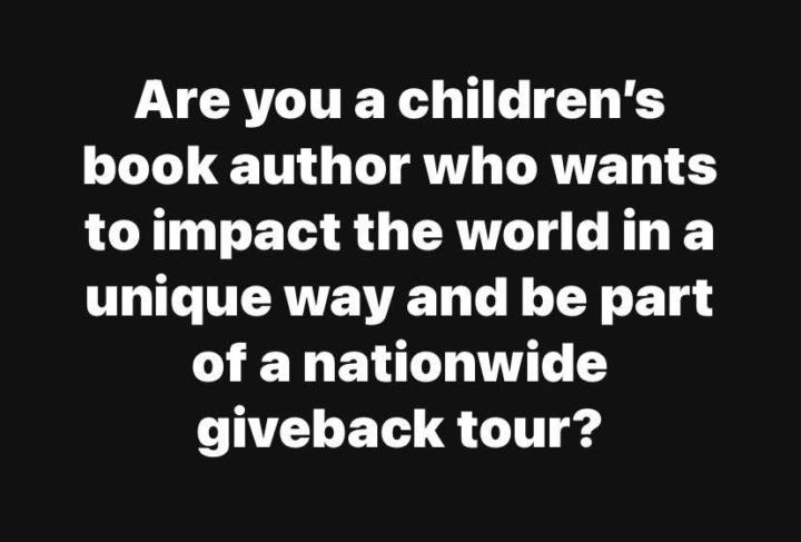 ✨ “TOGETHER WE CREATE” CHILDREN’S AUTHOR TOUR NOW ACCEPTING AUTHORS ✨