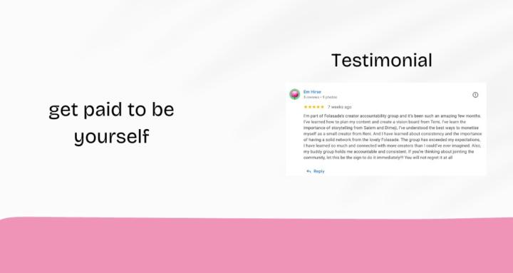 Creator Accountability Group