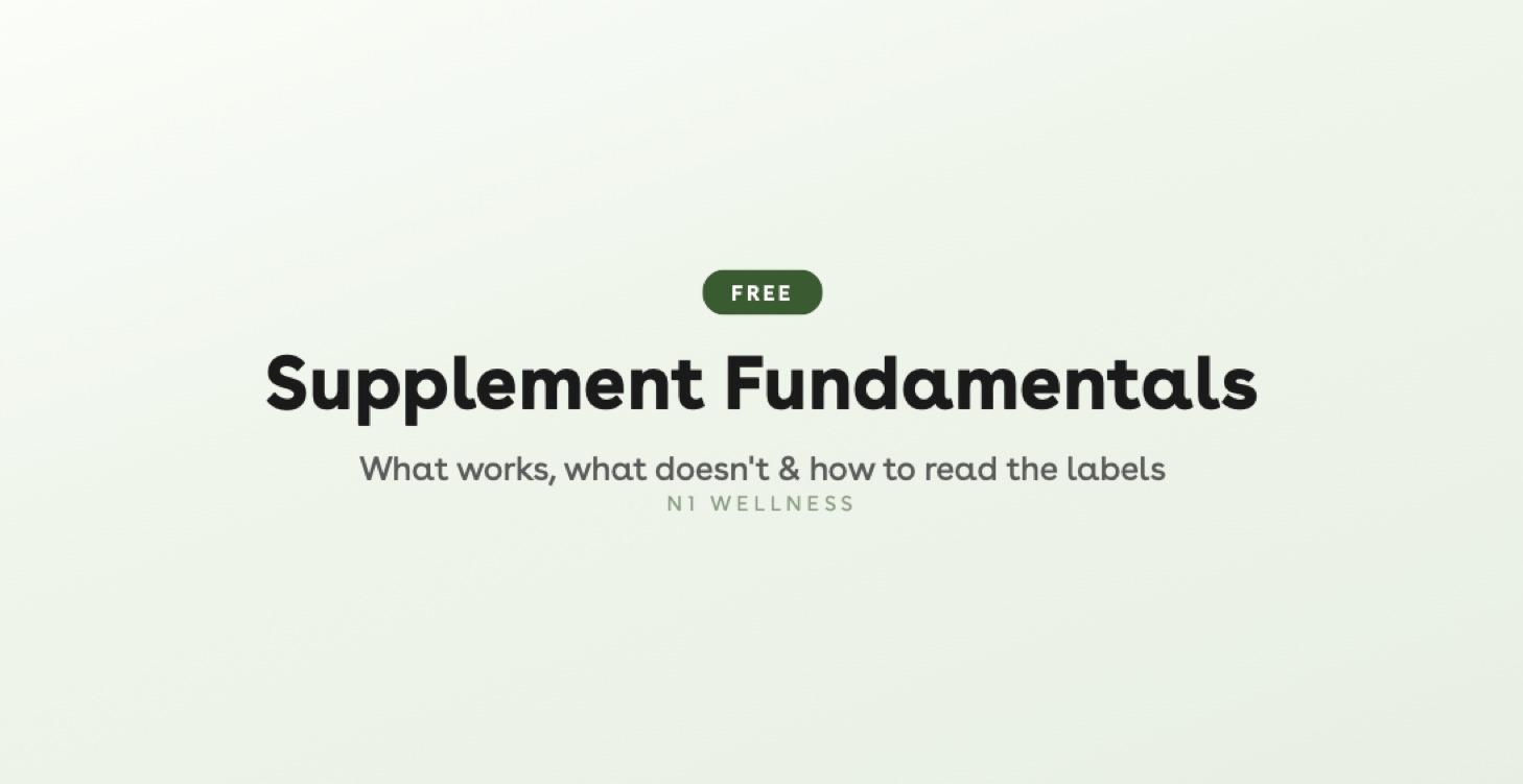 Supplement Fundamentals