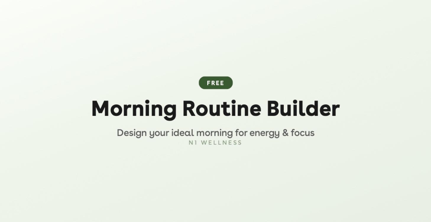 Morning Routine Builder
