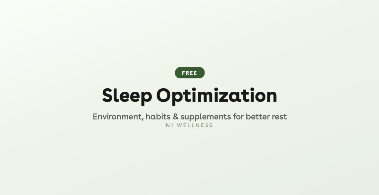 Sleep Optimization