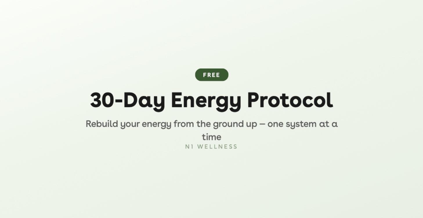 30-Day Energy Protocol