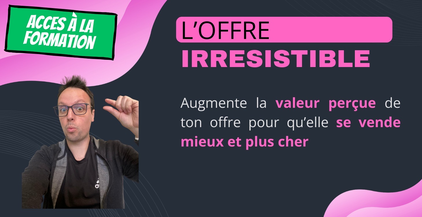 💎 OFFRE IRRESISTIBLE (Accès à la formation)