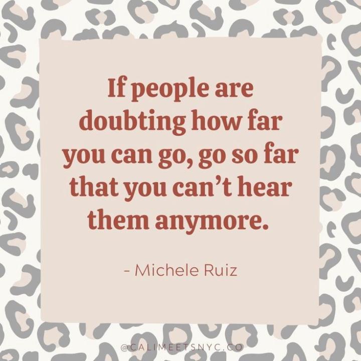 Don't listen to the Naysayers
