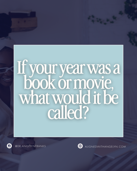 [GTKYQ/ChatGPT Prompt] If your year was a book or a movie… what would the title be? 