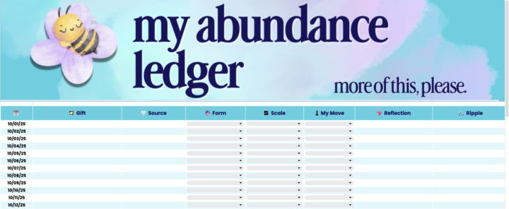 I lied about not loving spreadsheets 😆