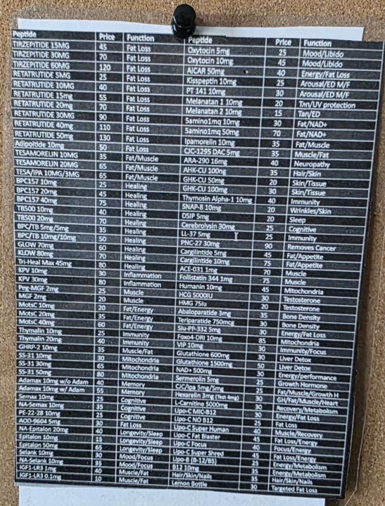 🚨UPDATED VENDOR PRICELIST--3 pics attached🚨