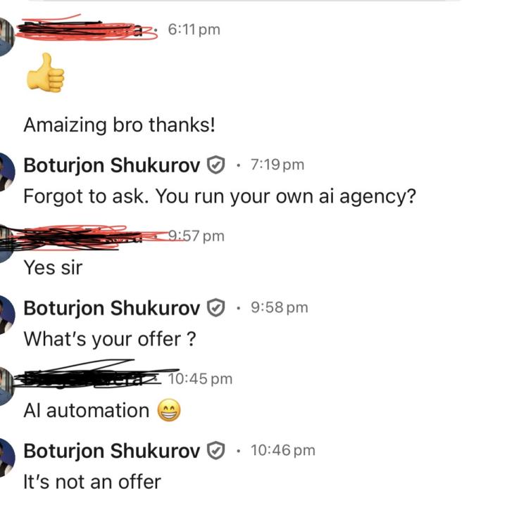 STOP USING AI TO TALK TO PEOPLE 🤡🤡