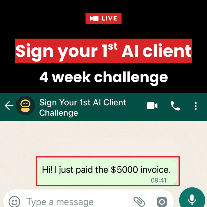 Sign your 1st AI client | 4 week challenge