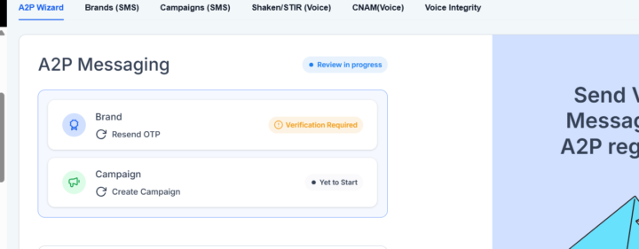 A2P Verification Required???