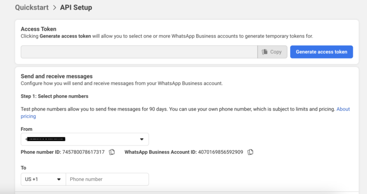 WhatsApp API connection issue