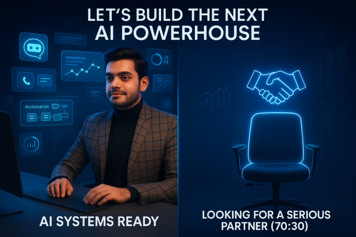 [FOR HIRE] Looking for a Serious AI Services Partner (70:30)