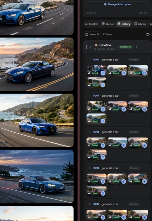 automated and modified chrome extension for google flow