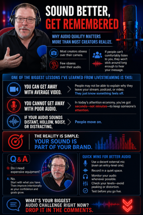 Why audio quality matters more than most creators realize.