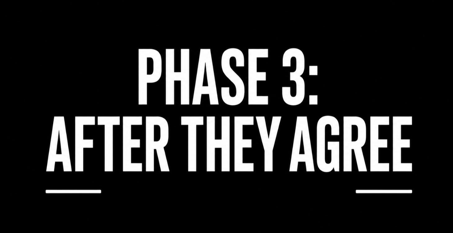 Phase 3️⃣: After They Agree
