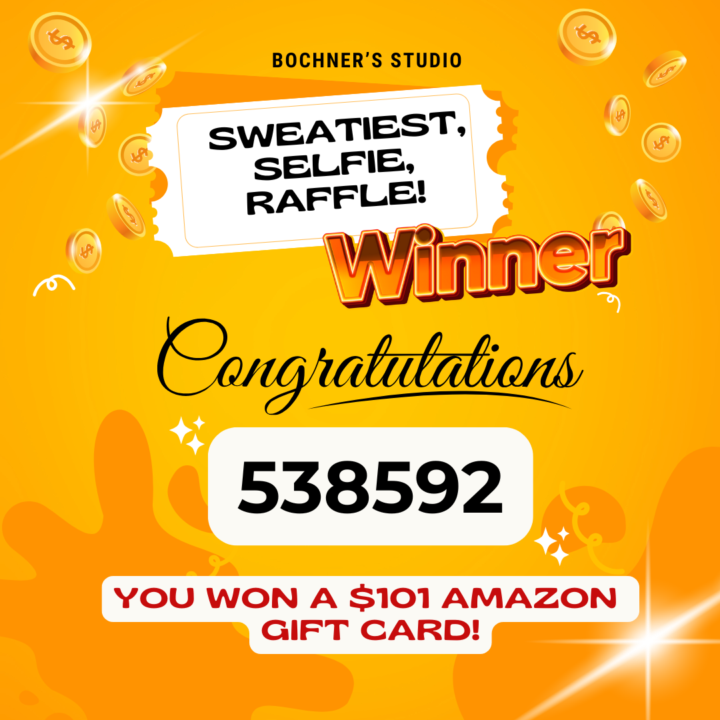 Sweatiest Selfie Raffle Winner!