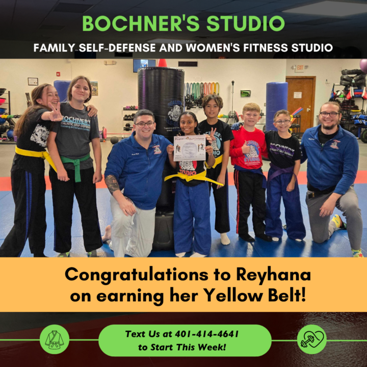Reyhana's Yellow Belt Achievement