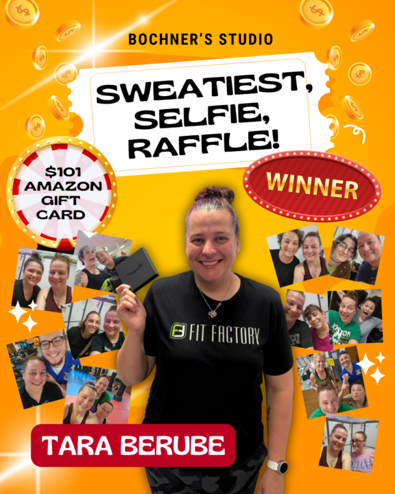 Sweatiest, Selfie, Raffle!