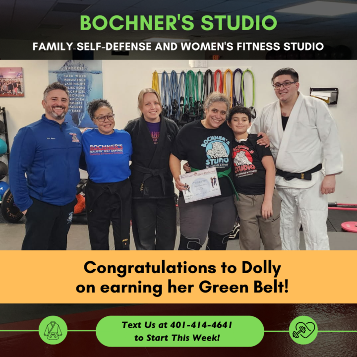 Dolly's Green Belt Achievement