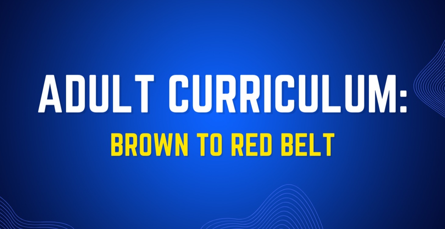 Adult Curriculum: Brown To Red Belt