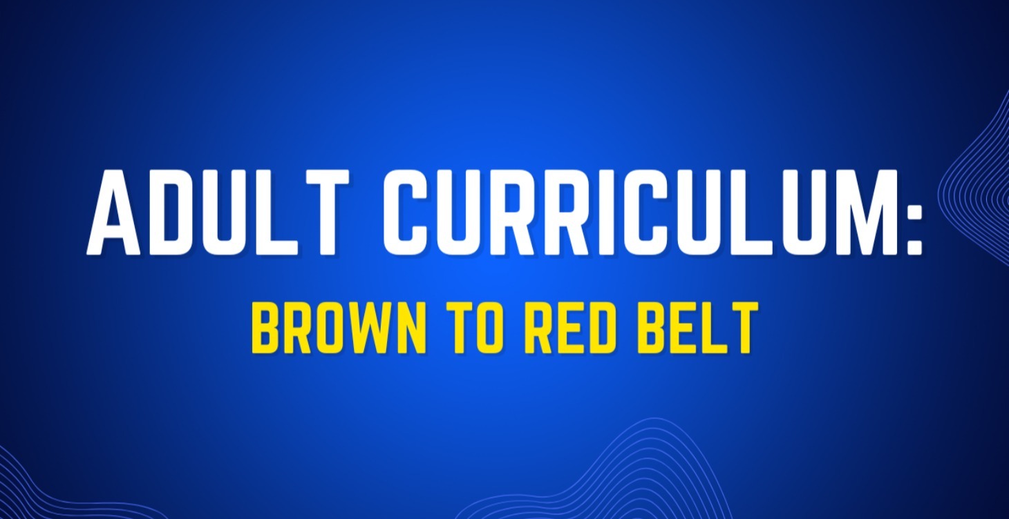 Adult Curriculum: Brown To Red Belt