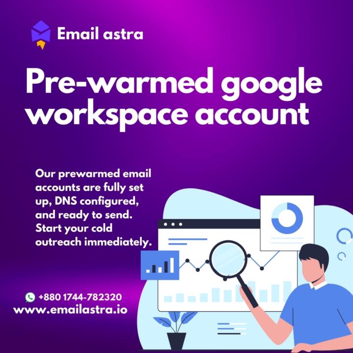 Pre-warmed google workspace account