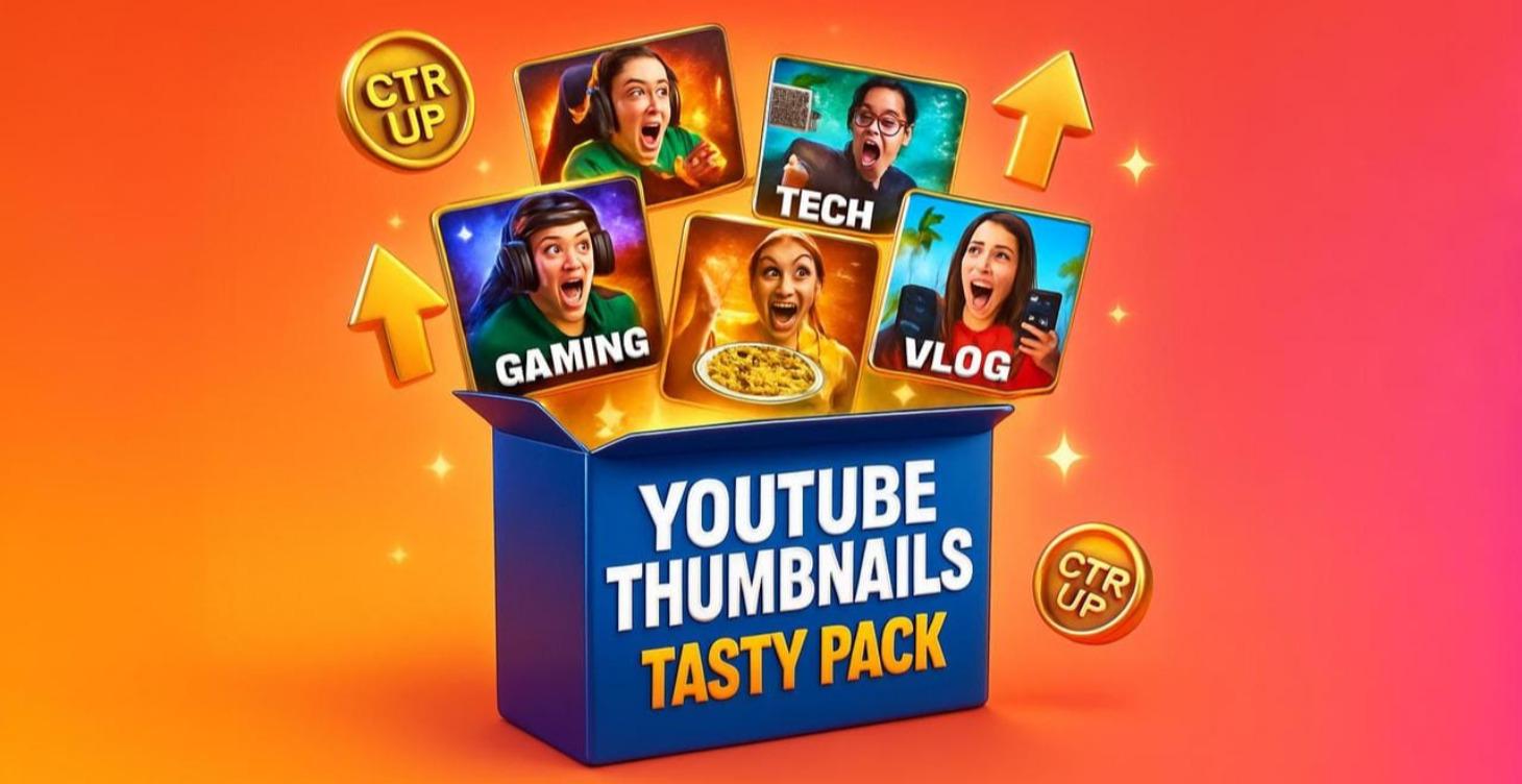 YouTube Thumbnails Tasty Pack
