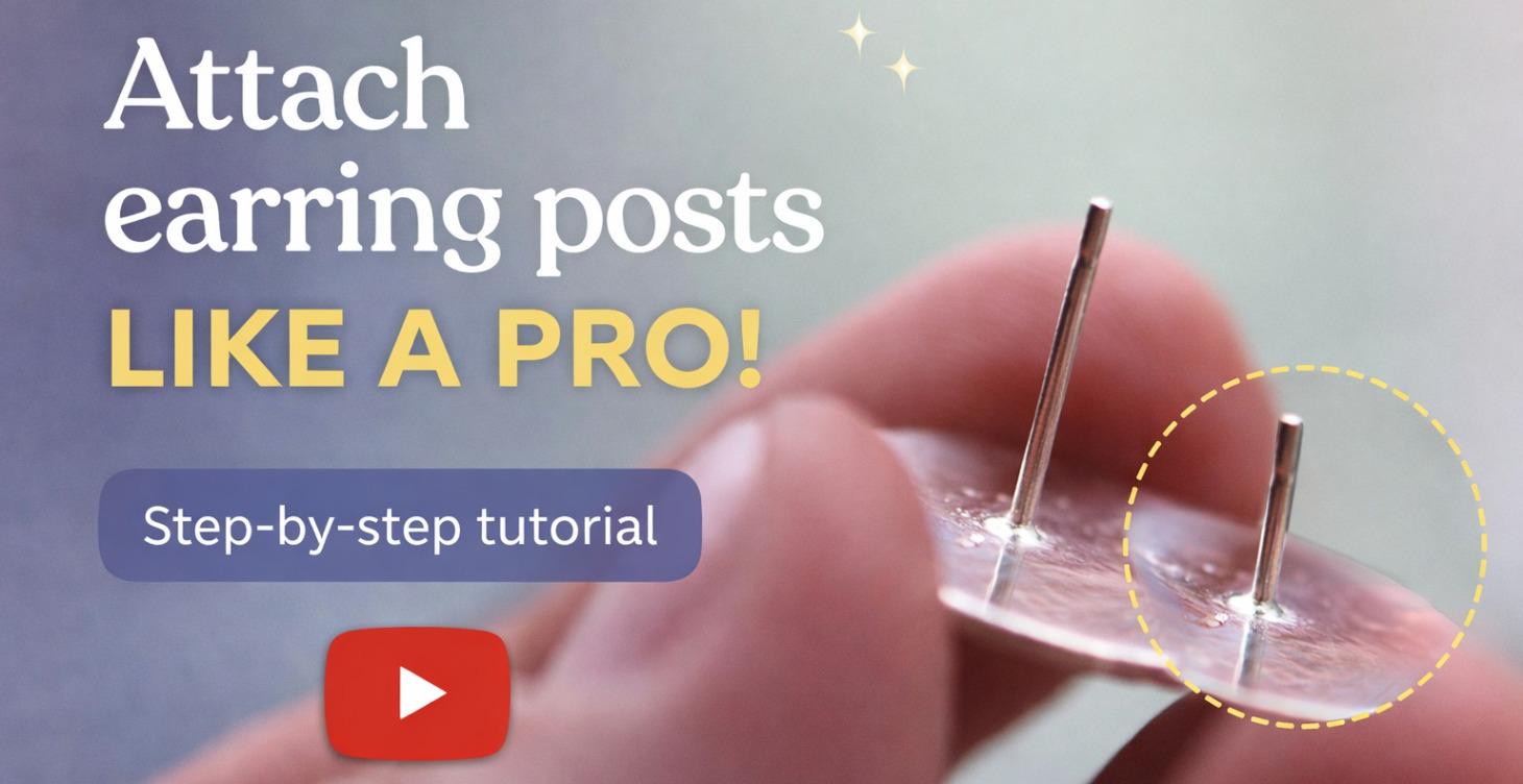 Attach earring posts like a PRO