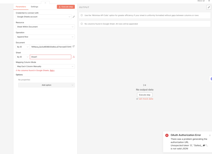 How do I fix this error with no access to the environment in N8N to check the https: