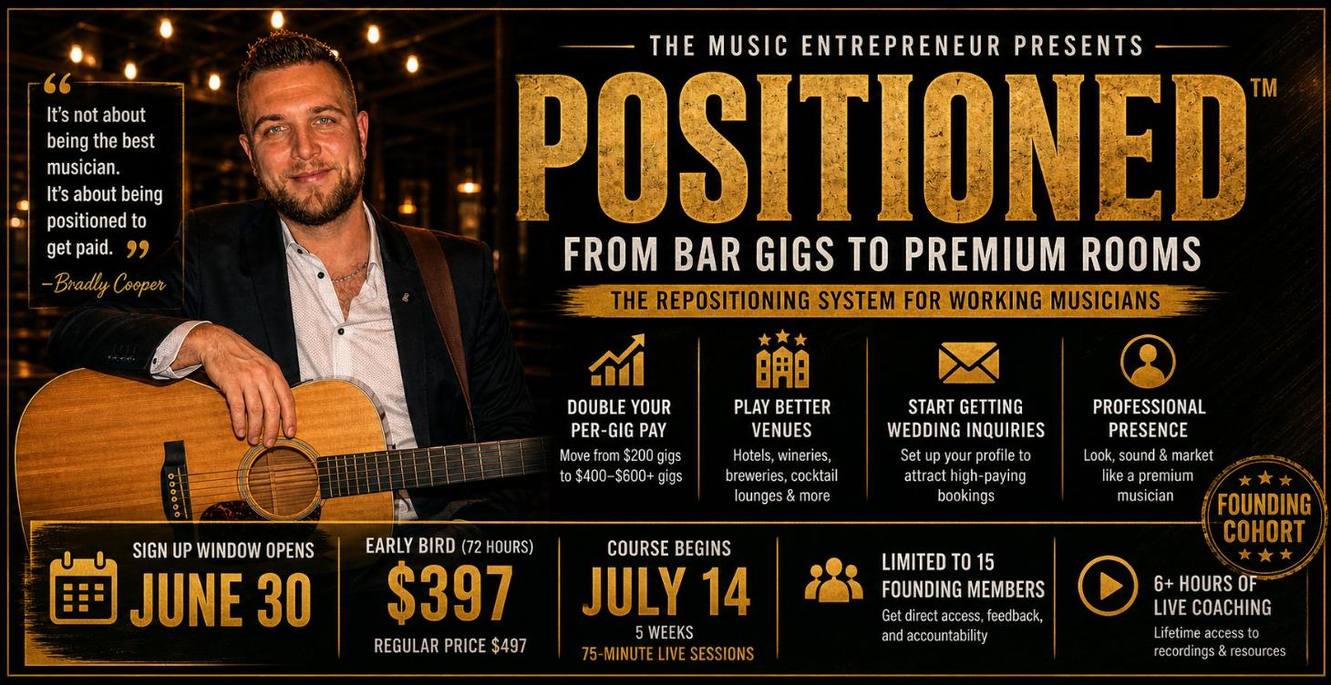 Positioned™: From Bar Gigs to Premium Rooms