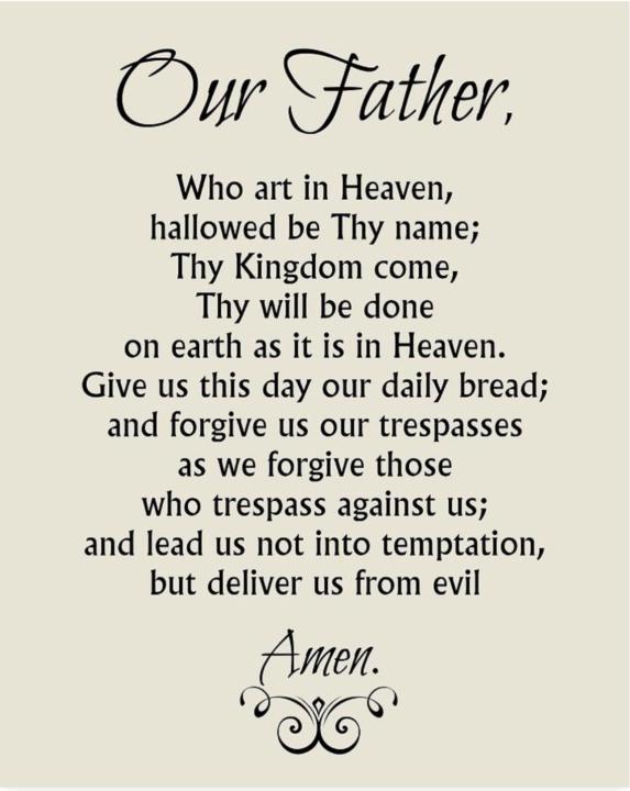 Struggling? Pray the Our Father