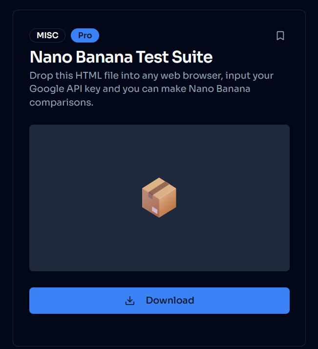Nano Banana Test Tool