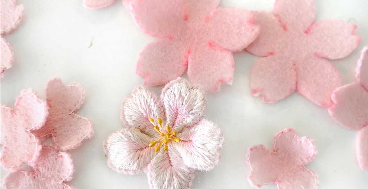 Make a cherry blossom